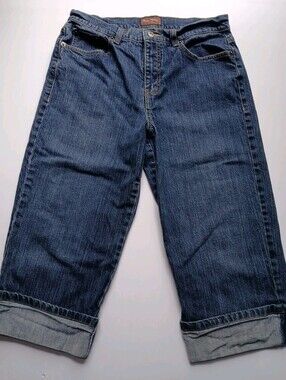 Duck Head Co. Classic Capri’s Size 10 Blue Jean Denim Cuffed‎